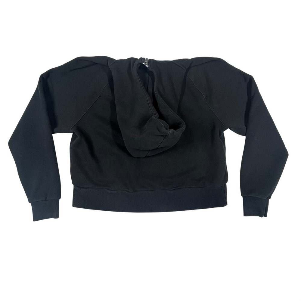Vuori Restore Half Zip Hoodie Black Organic Cotton Fleece VW288 Womens Medium - Picture 5 of 12